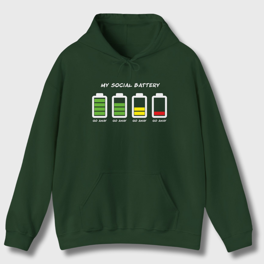 My Social Battery Hoodie
