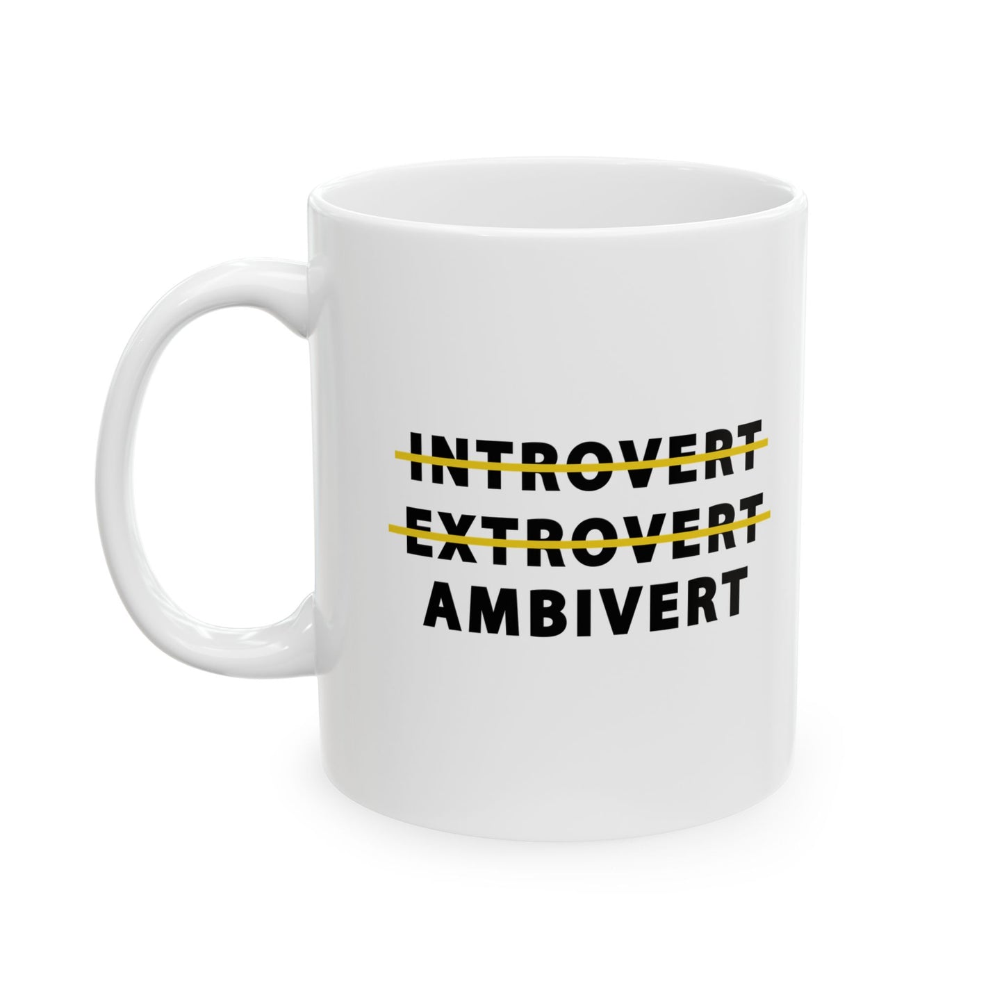 Introvert Extrovert Ambivert Mug