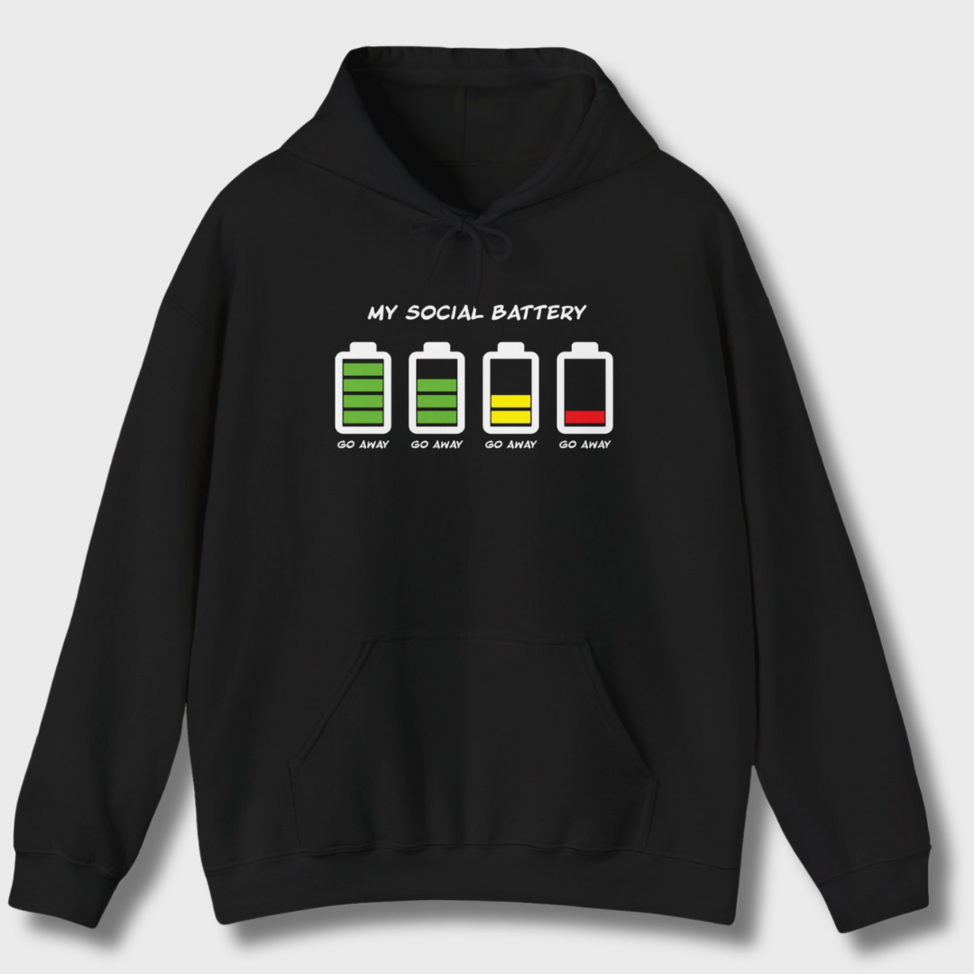 My Social Battery Hoodie