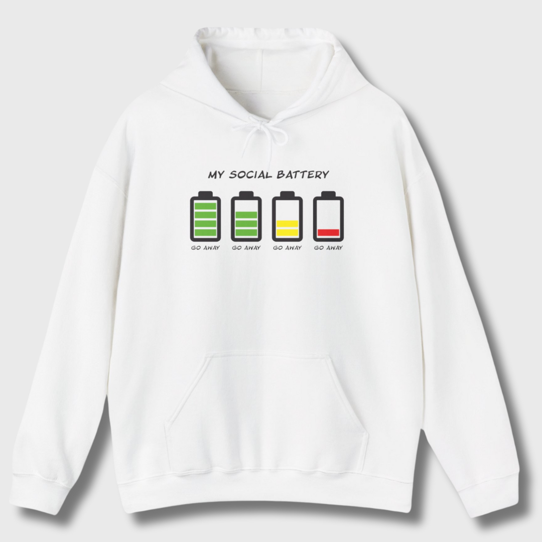 My Social Battery Hoodie