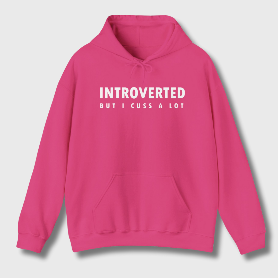 Introverted But I Cuss A Lot Hoodie