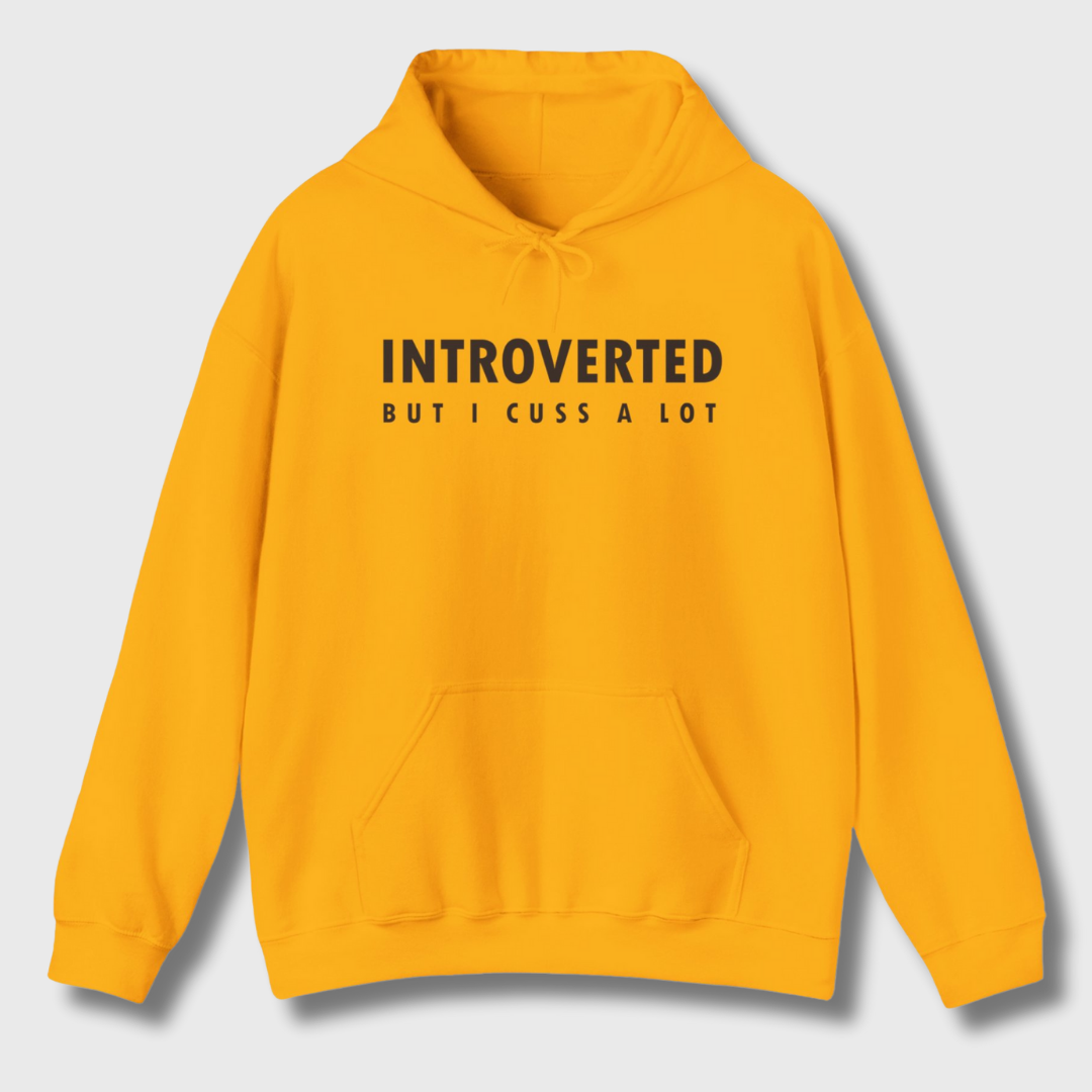 Introverted But I Cuss A Lot Hoodie