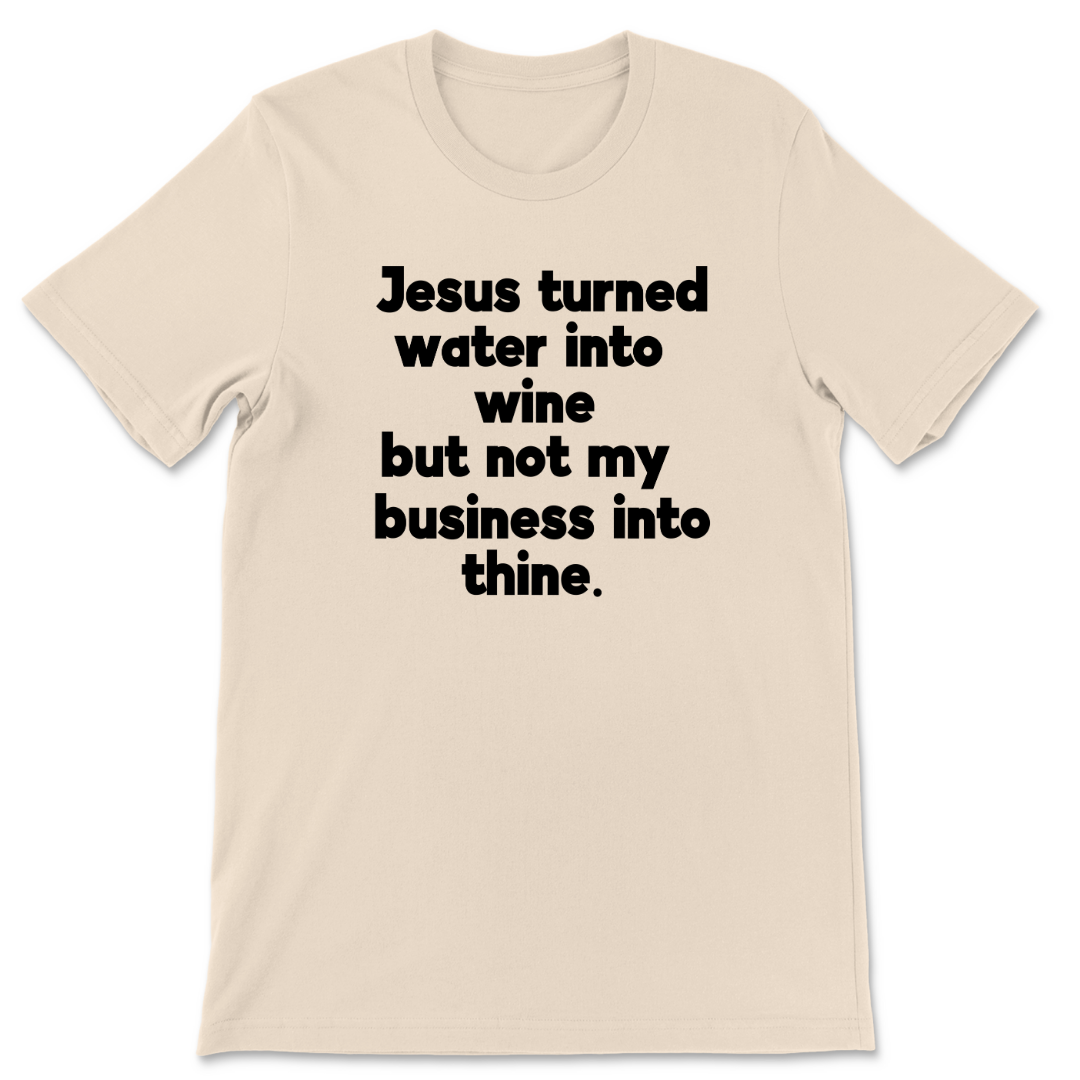 Jesus Turned Water Into Wine