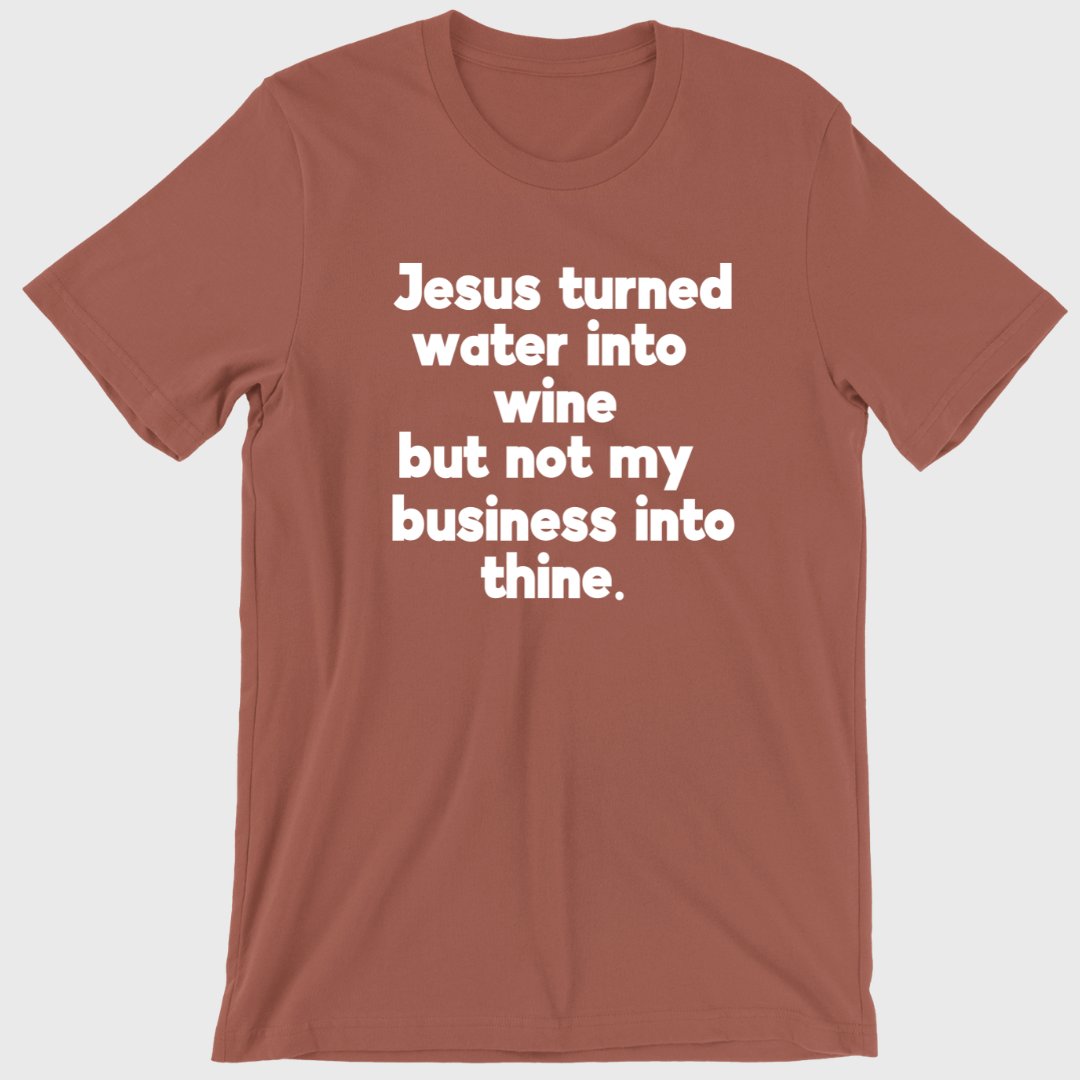 Jesus Turned Water Into Wine