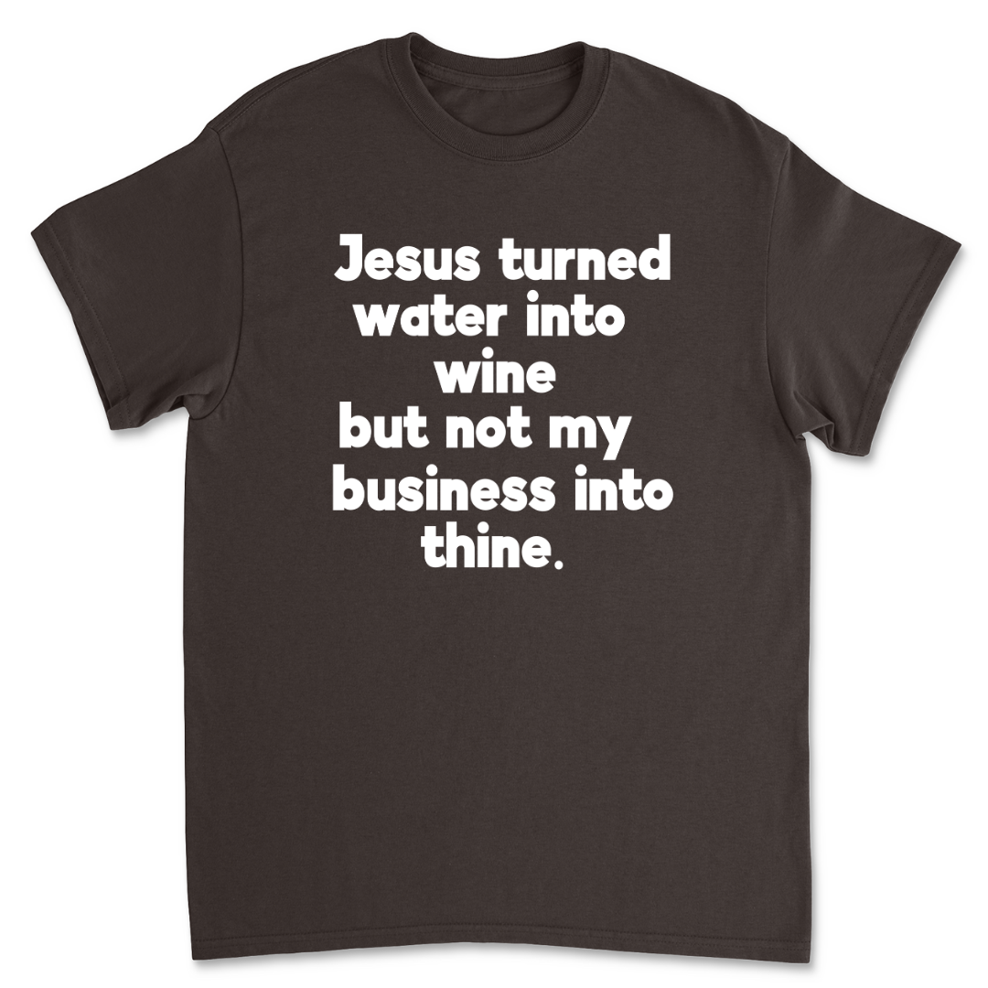 Jesus Turned Water Into Wine