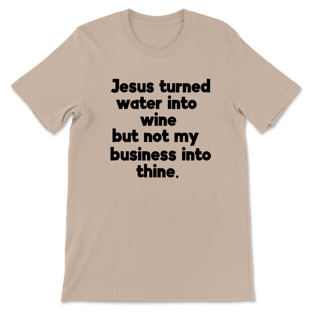 Jesus Turned Water Into Wine
