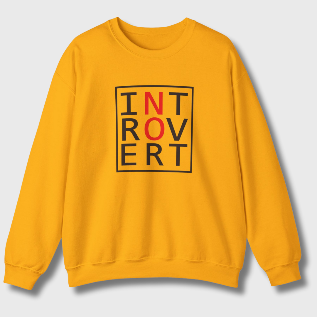 Introvert "No" Sweatshirt (Black/Red)