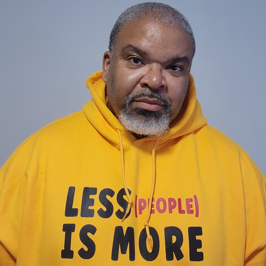 Less People Is More Hoodie (Black/Red)