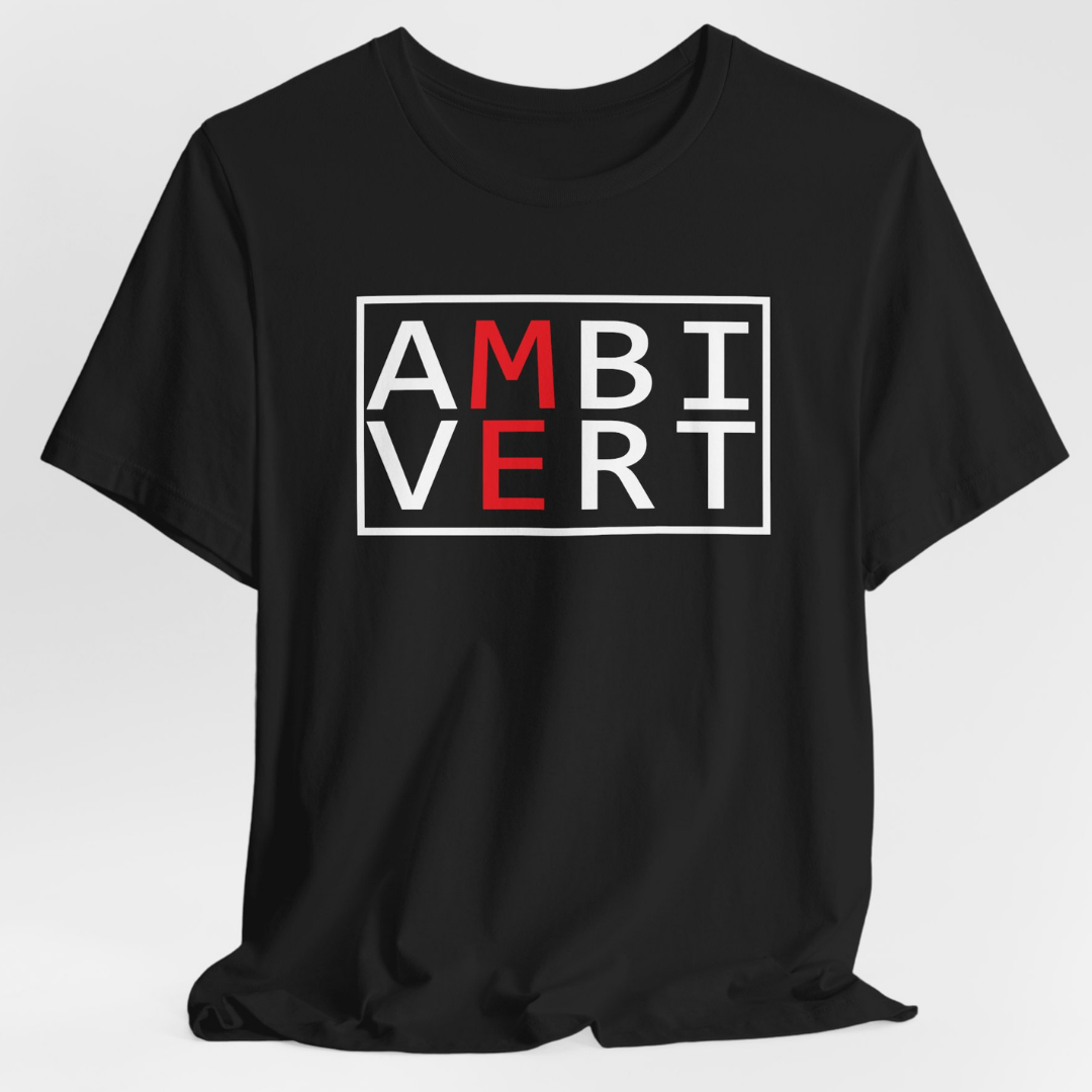 Ambivert Logo T-Shirt (White/Red)