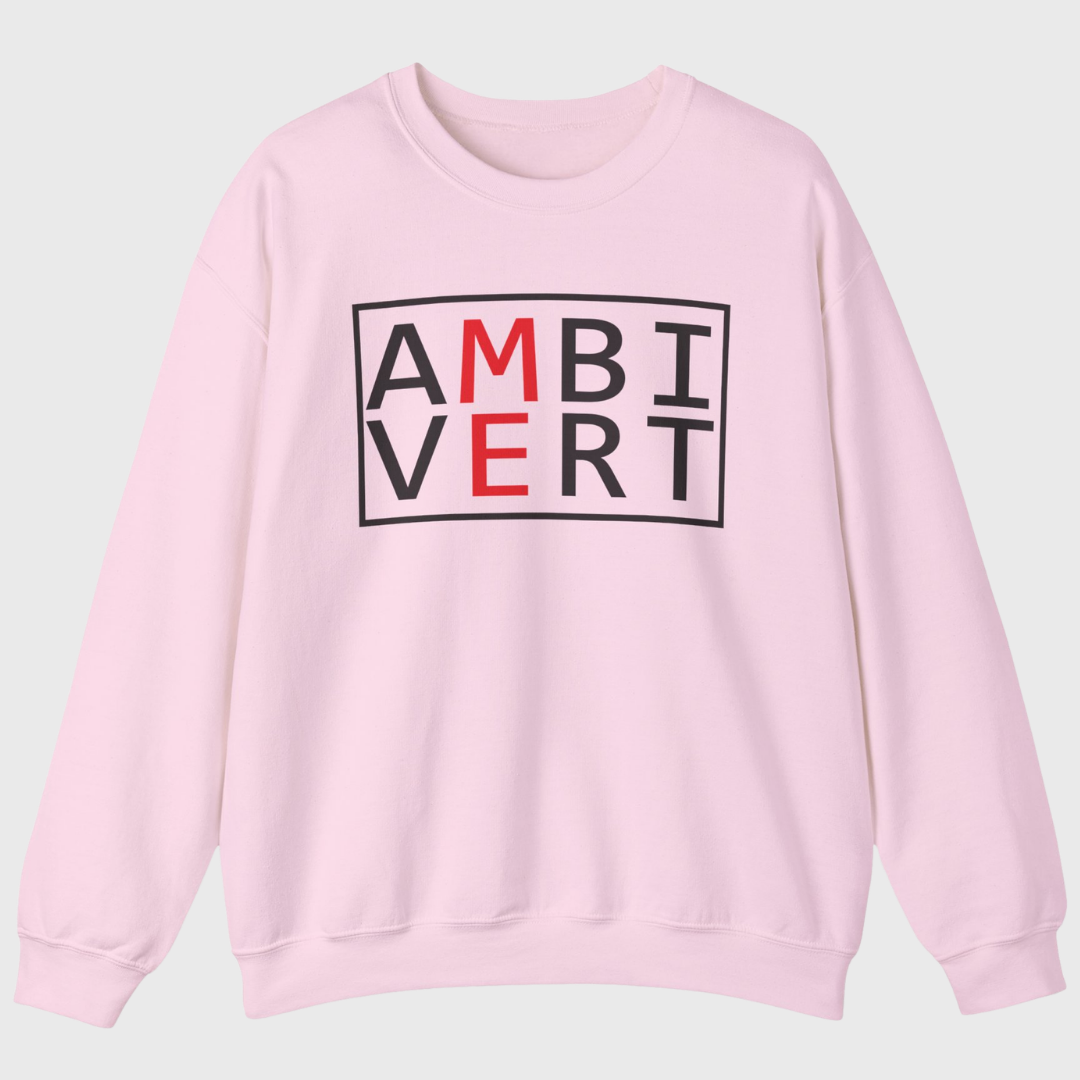 Ambivert Logo Sweatshirt (Black/Red)