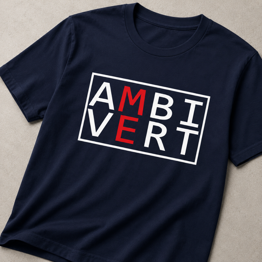 Ambivert Logo T-Shirt (White/Red)