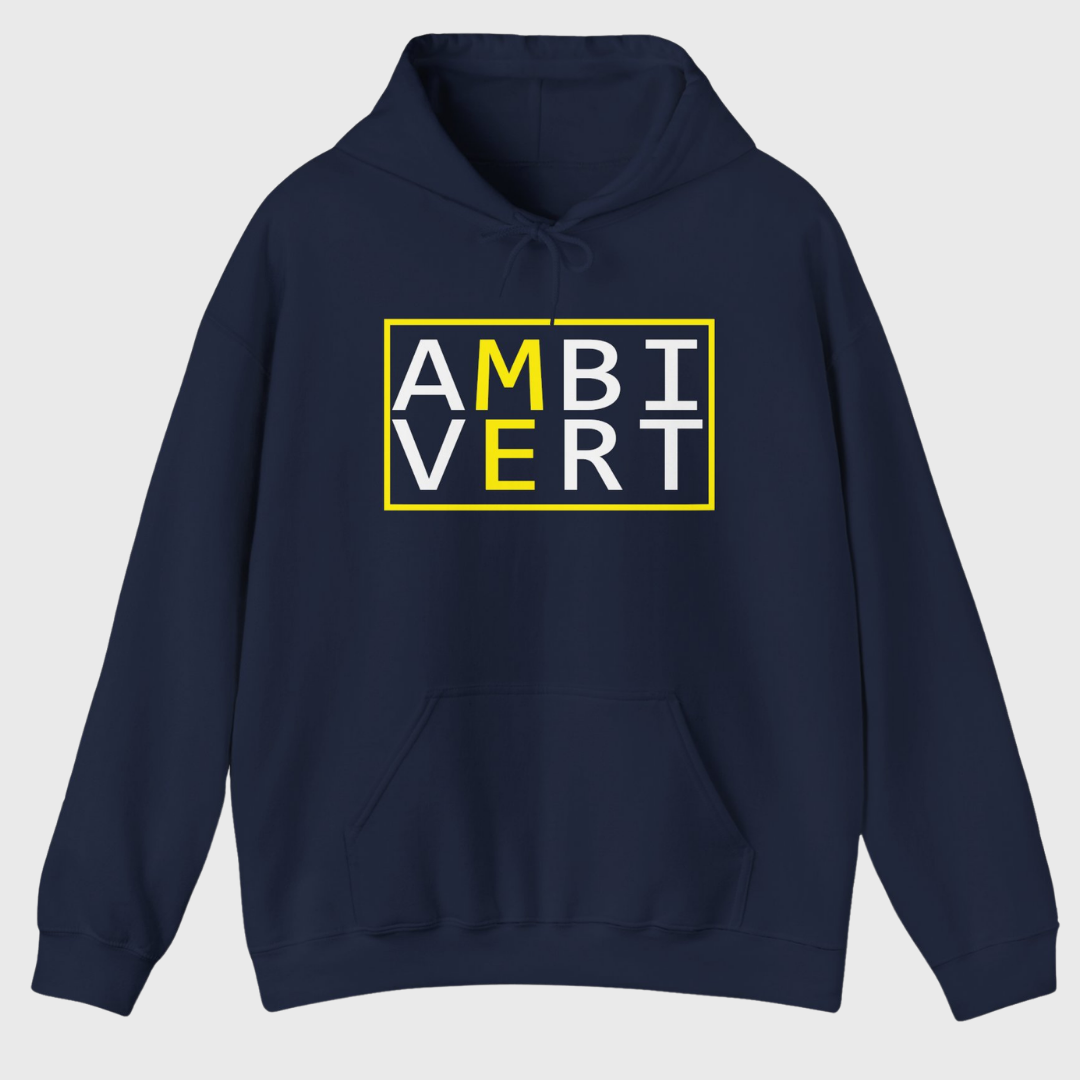 Ambivert Logo Hoodie (White/Yellow)