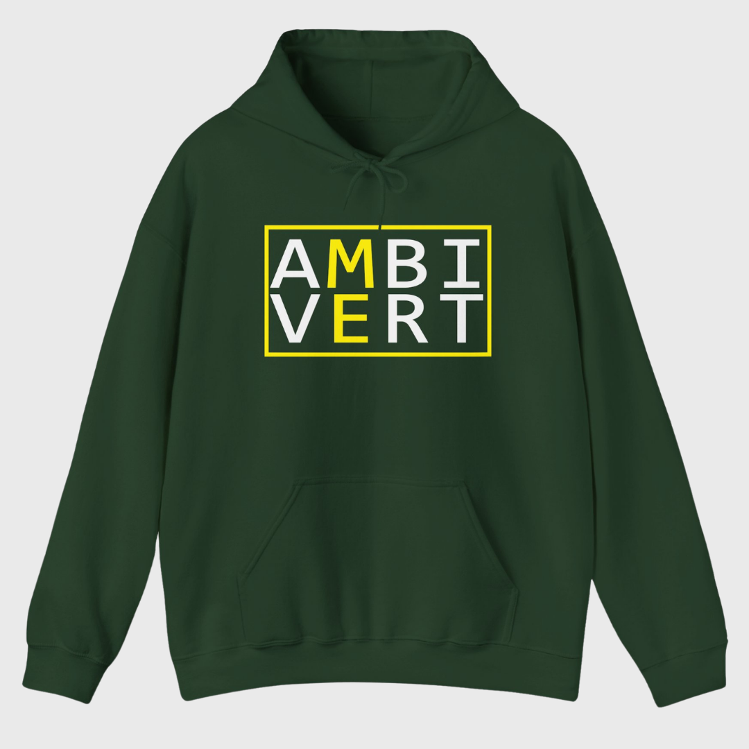 Ambivert Logo Hoodie (White/Yellow)