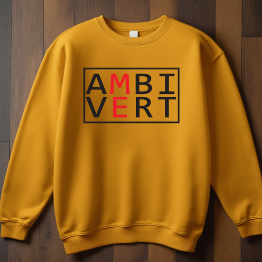Ambivert Logo Sweatshirt (Black/Red)