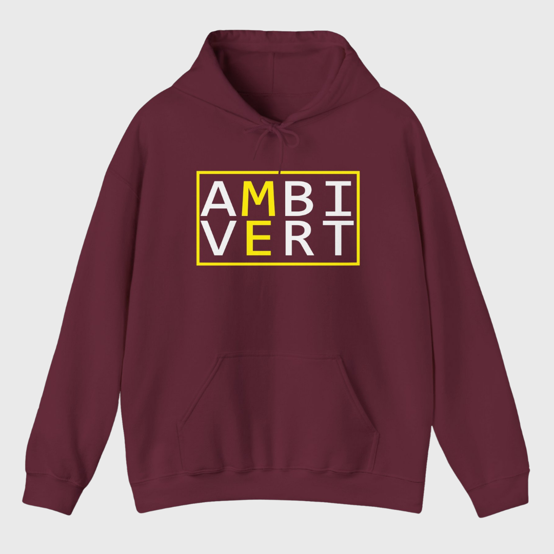 Ambivert Logo Hoodie (White/Yellow)