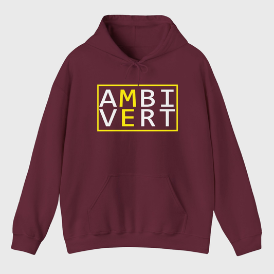 Ambivert Logo Hoodie (White/Yellow)