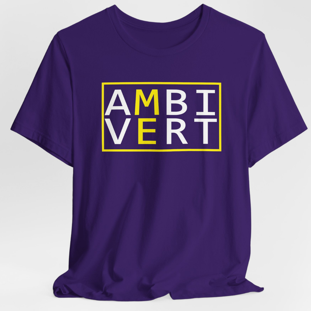 Ambivert Logo T-Shirt (White/Yellow)