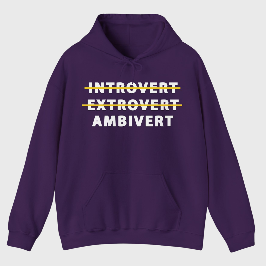 Introvert Extrovert Ambivert Hoodie