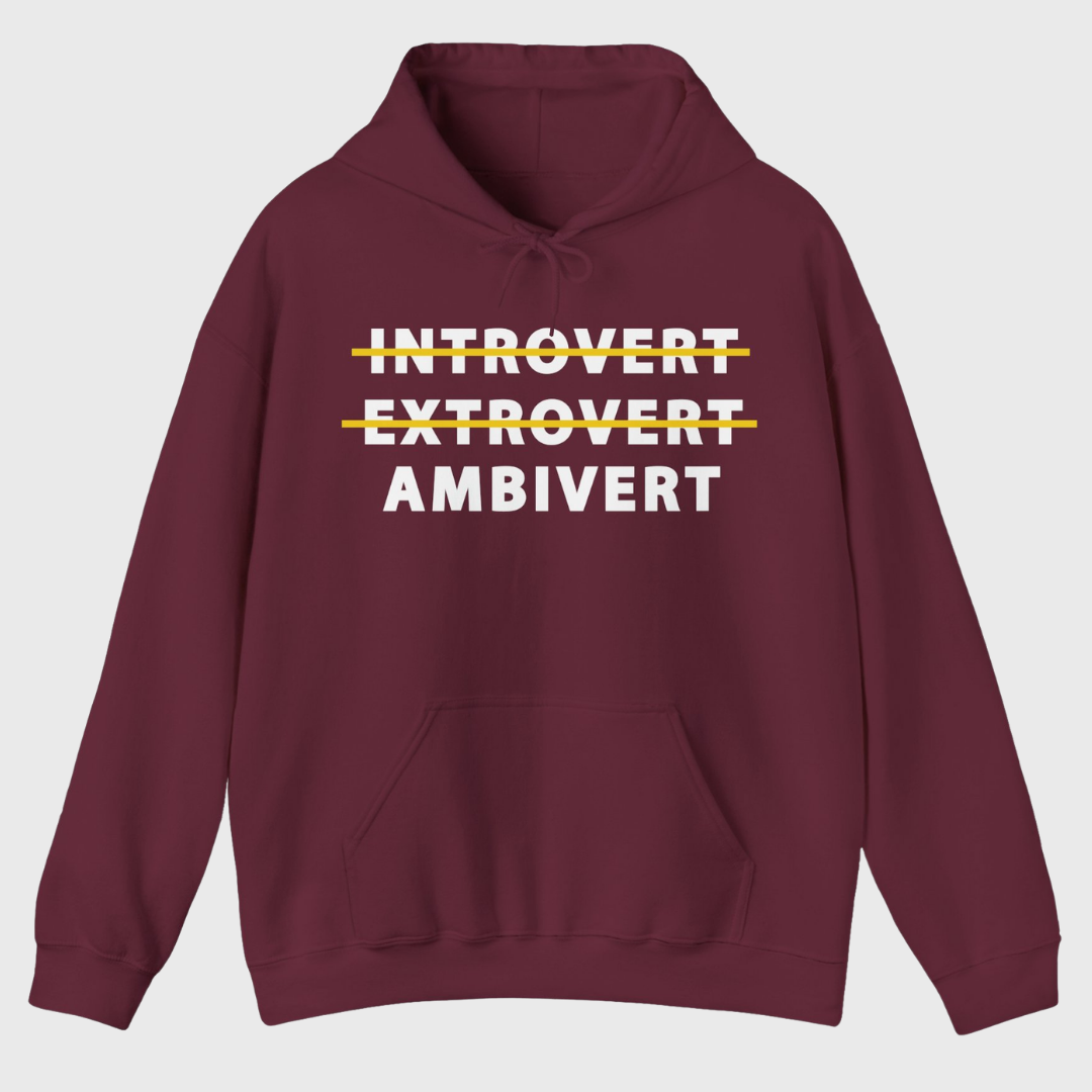 Introvert Extrovert Ambivert Hoodie