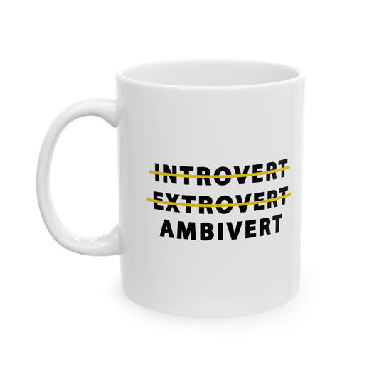Introvert Extrovert Ambivert Mug