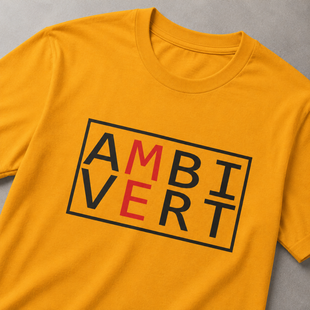 Ambivert Logo T-Shirt (Black/Red)